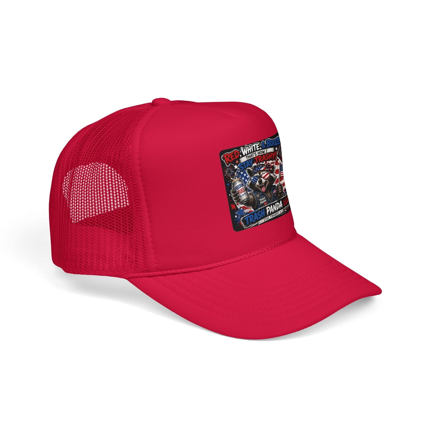 Red White & Booze Foam Trucker Hat (Printed)