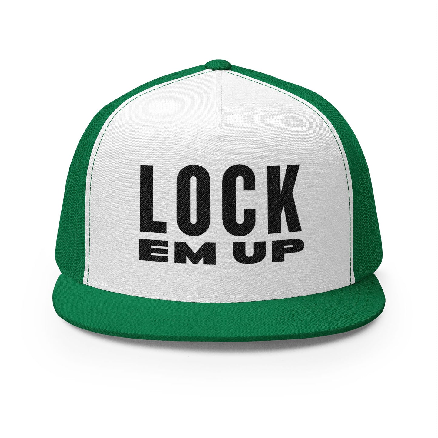 Lock Em Up 5 Panel Trucker Cap (Embroidery)
