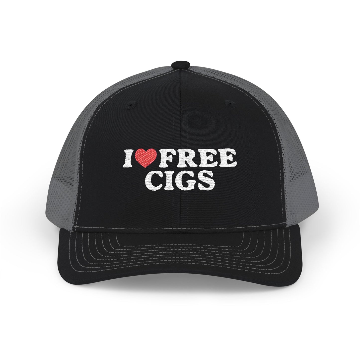 I Heart Free Cigs Richardson 112 Snapback Trucker Cap