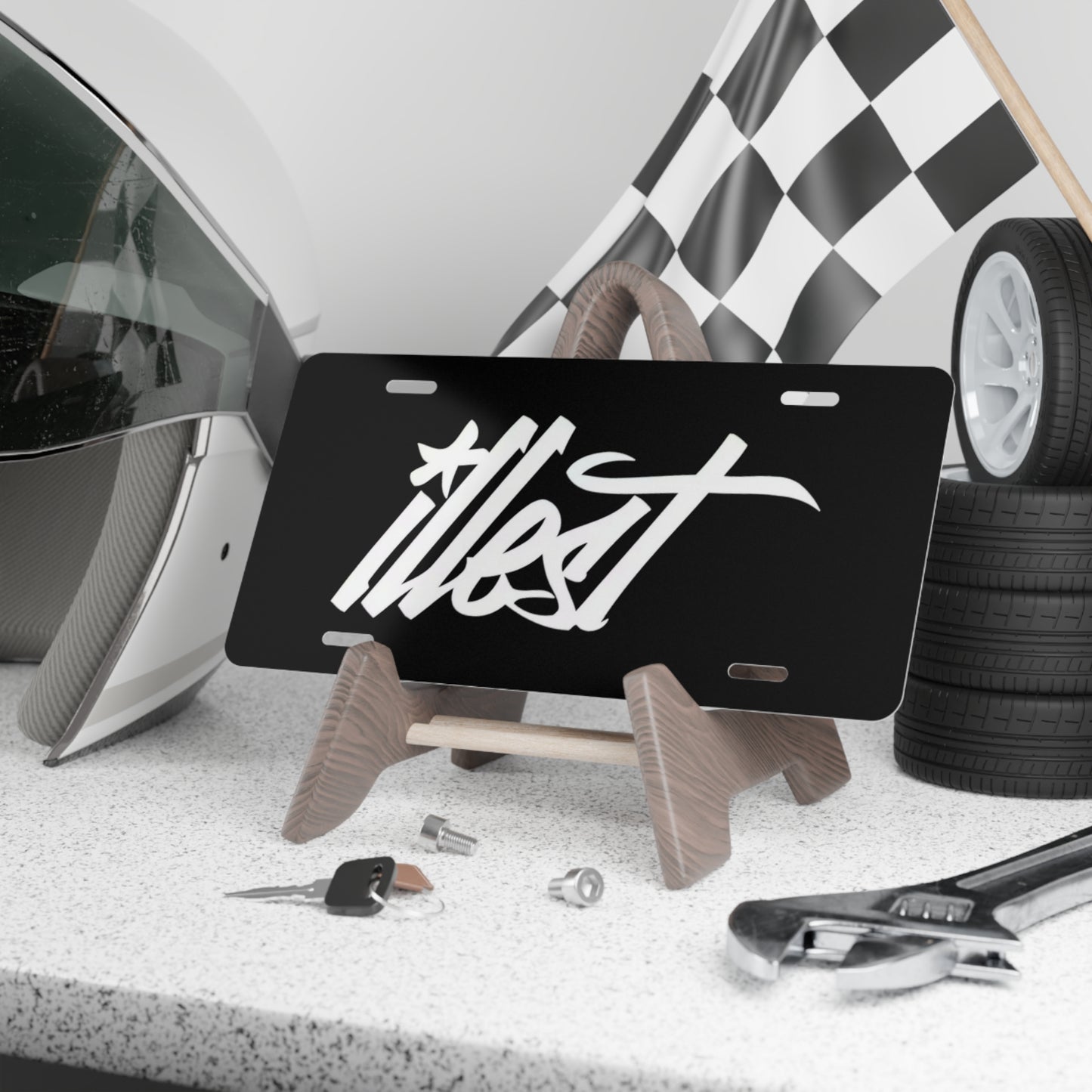 illest Blk Vanity Plate