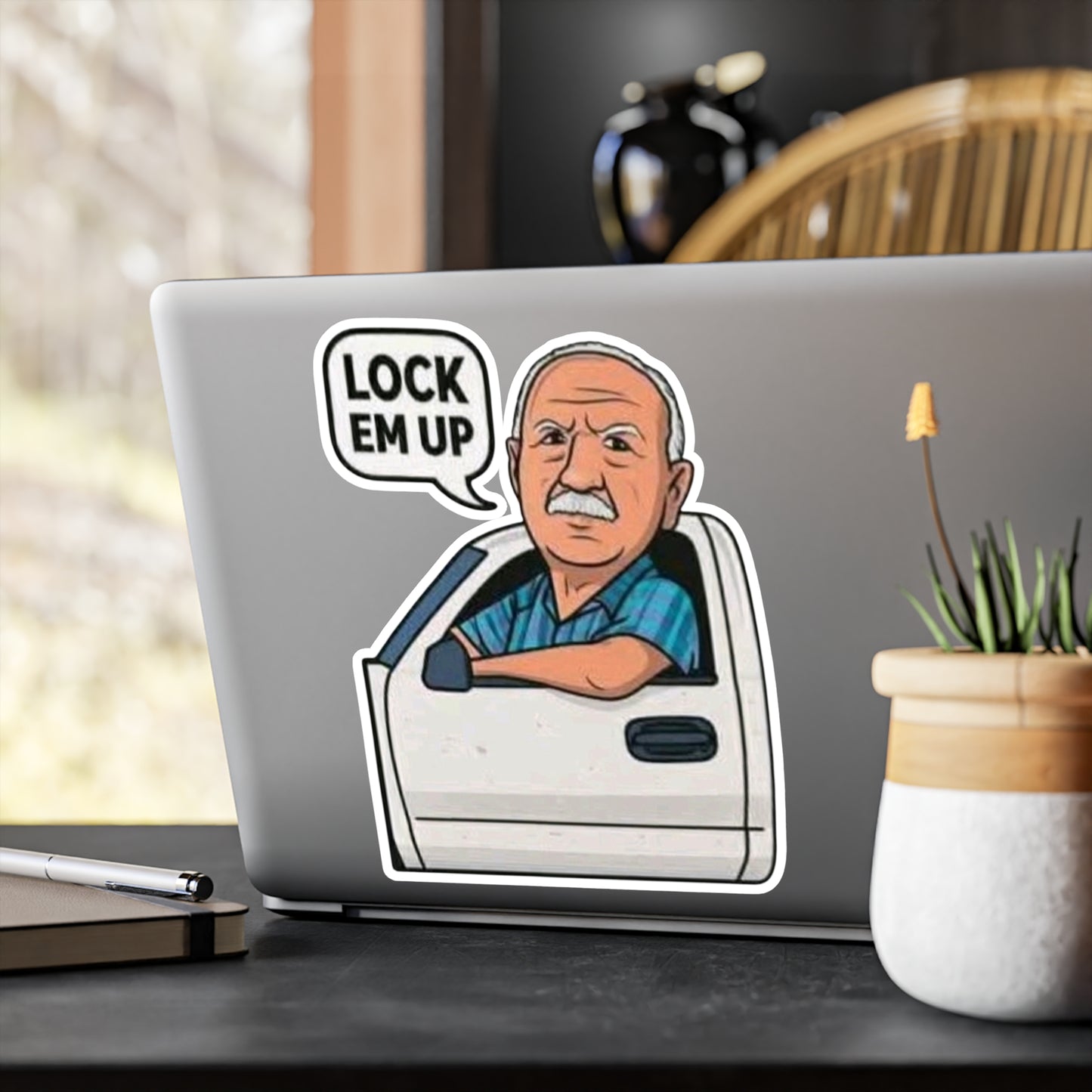 Lock Em Up Kiss-Cut Vinyl Decals