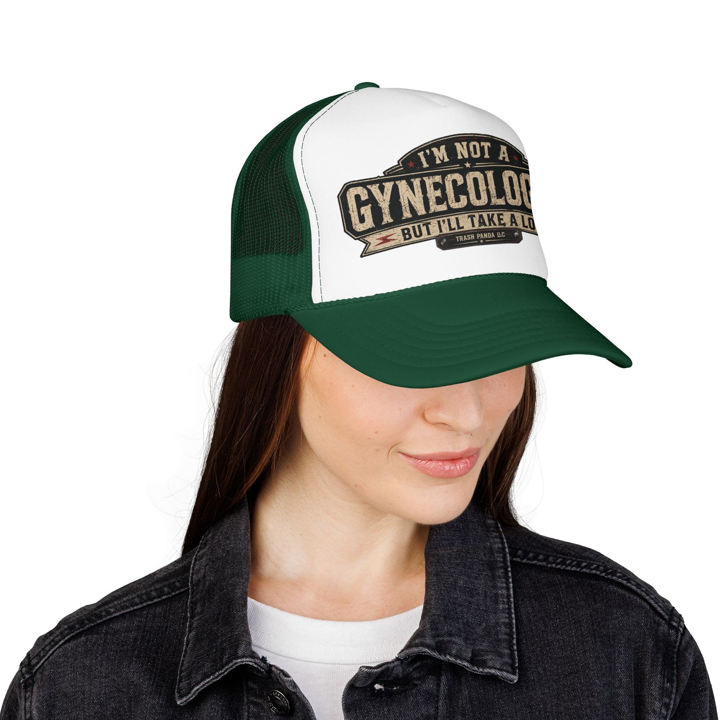 No Gynecologist Foam Trucker Hat (Printed)