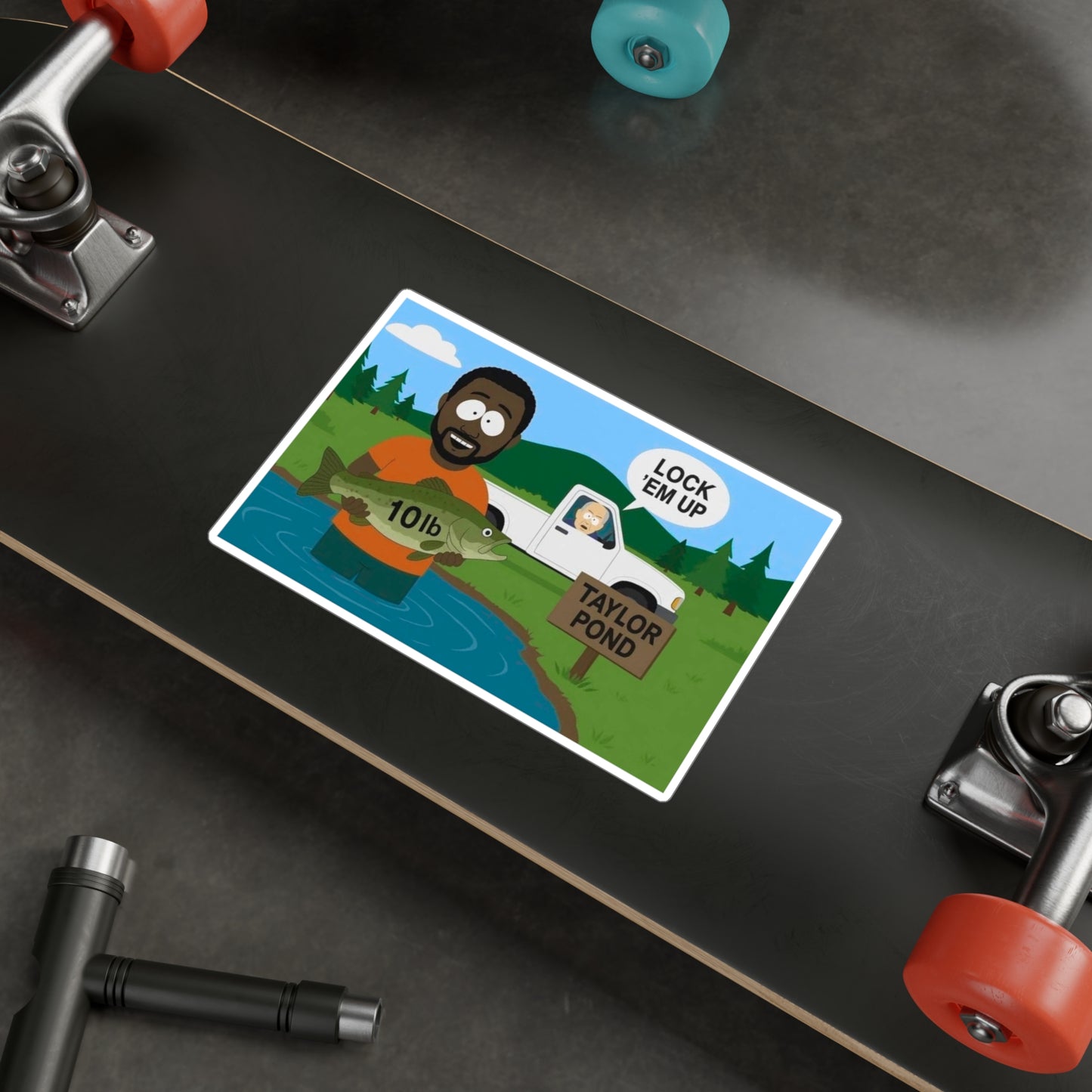 NEW! Lock Em Up Pond Vinyl Decals