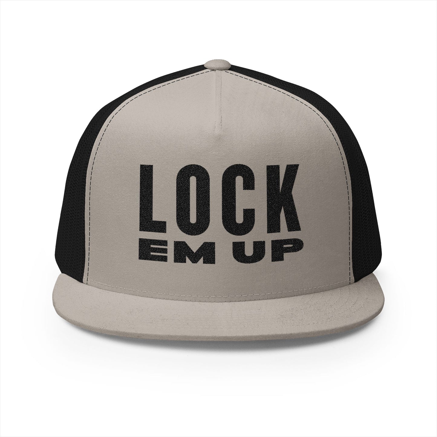 Lock Em Up 5 Panel Trucker Cap (Embroidery)