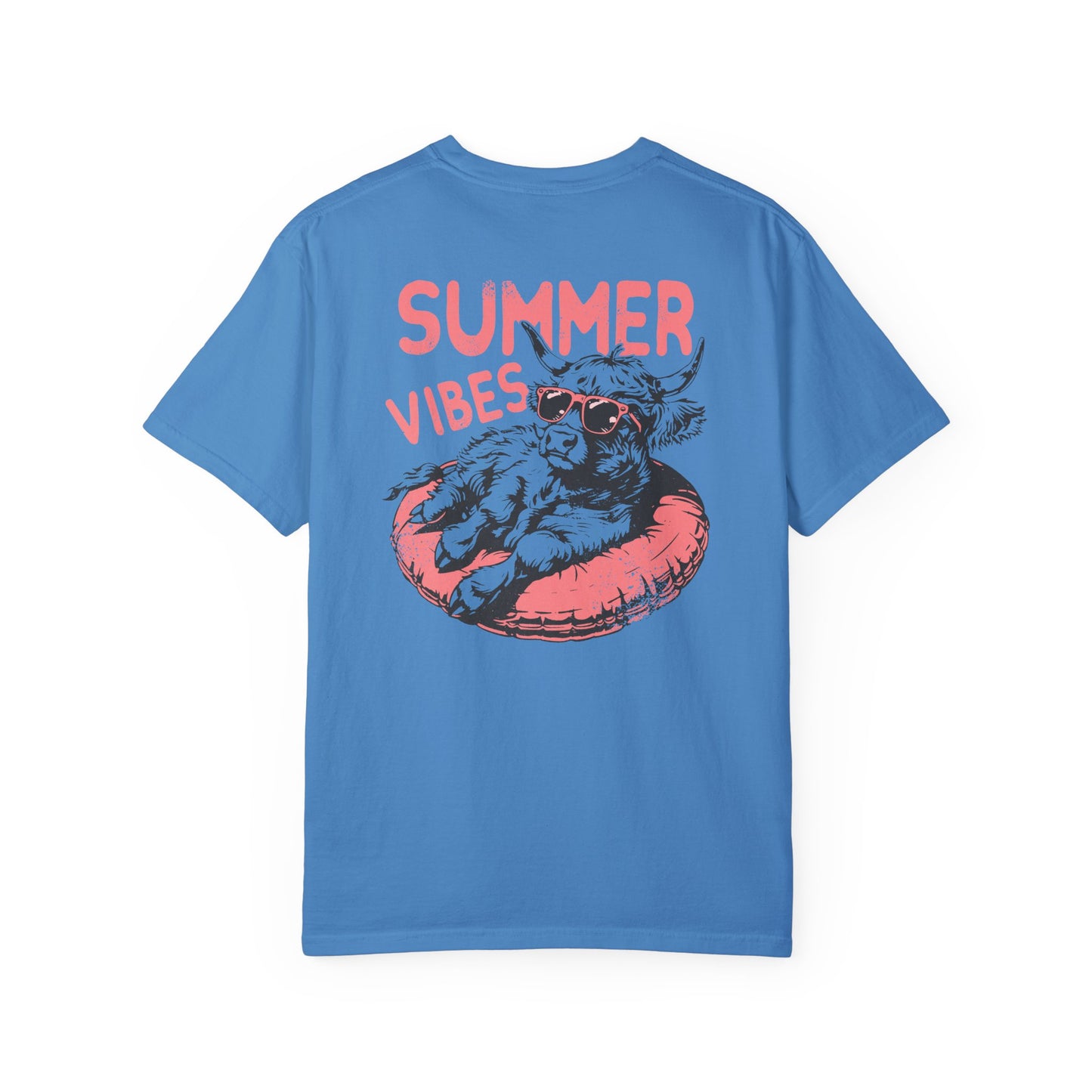 Summer Vibes Highland Cow Comfort Colors Unisex T-shirt