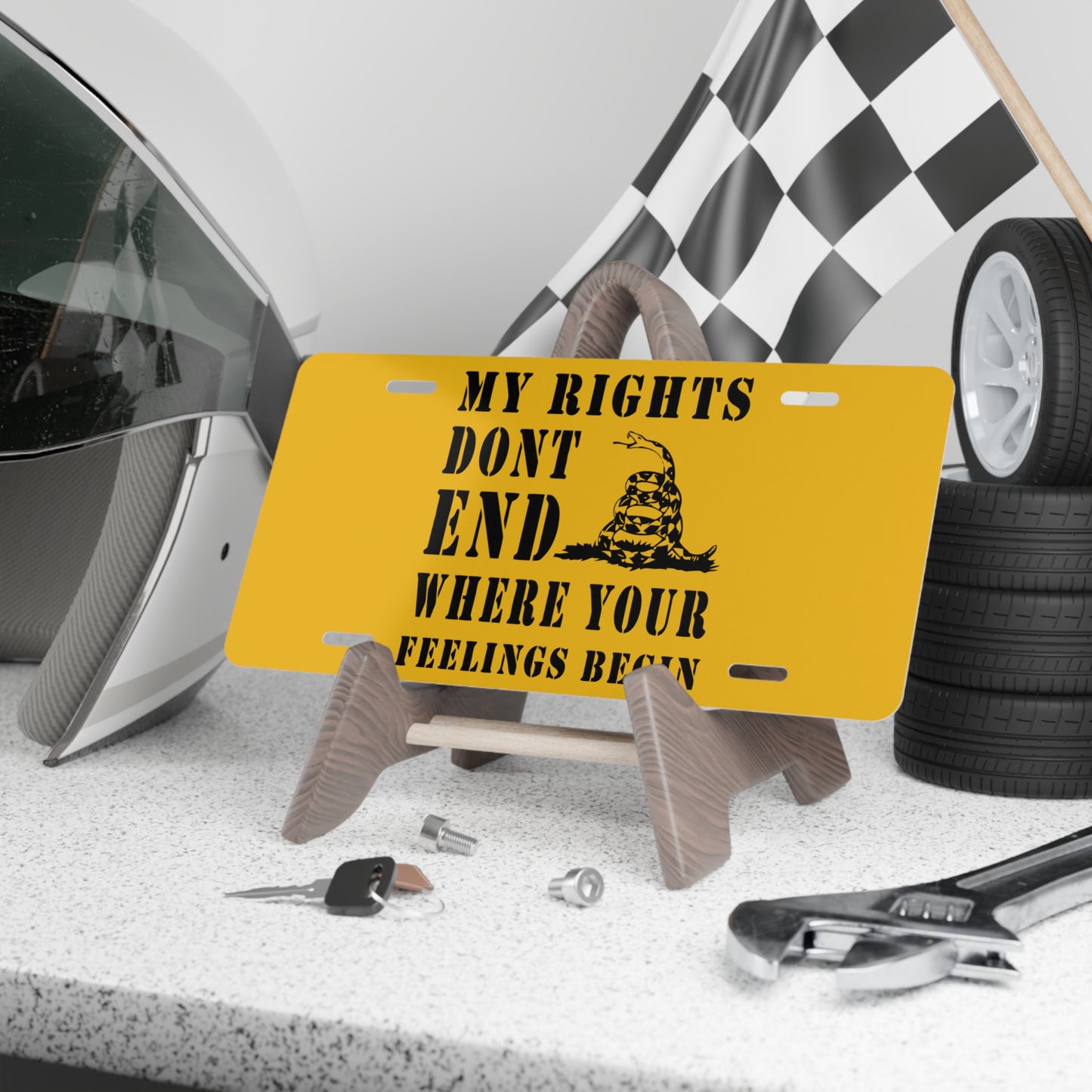 Gadsden Rattle Snake Vanity Plate