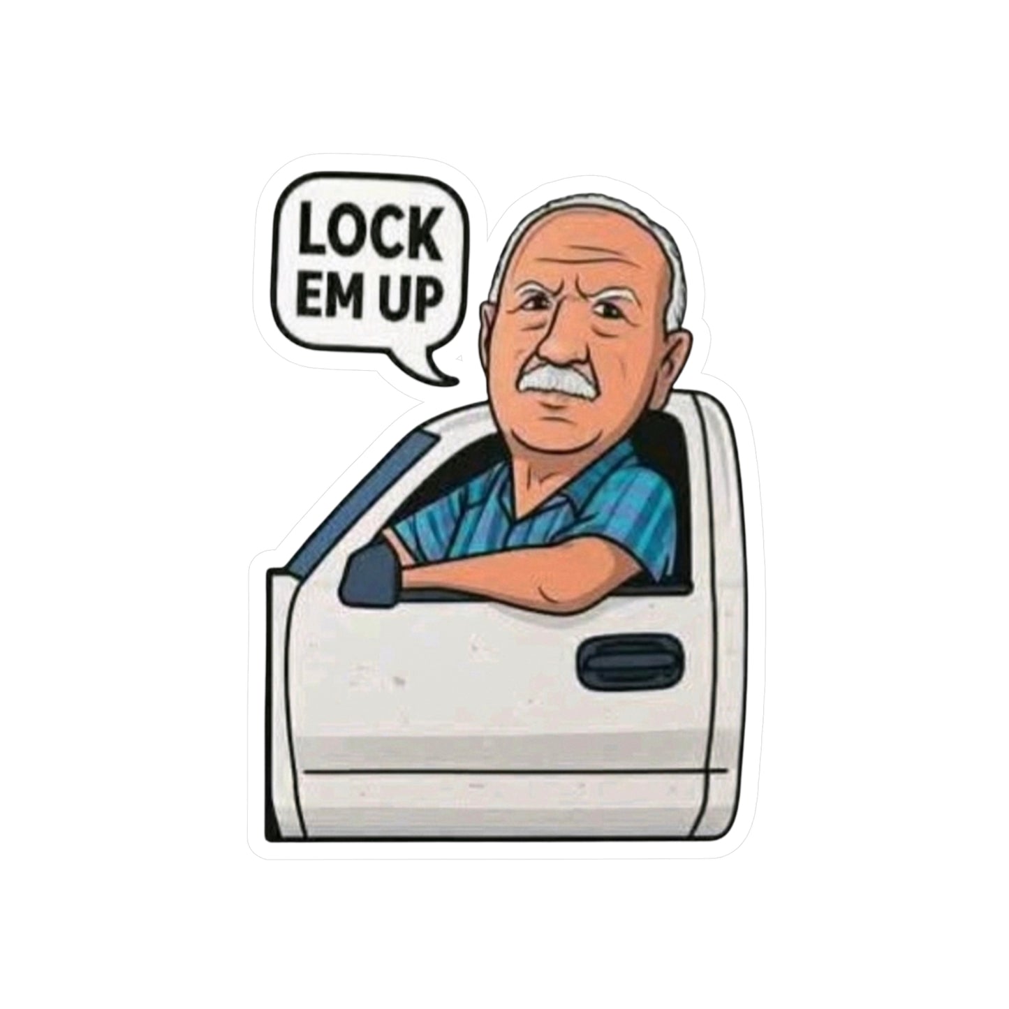 Lock Em Up Kiss-Cut Vinyl Decals
