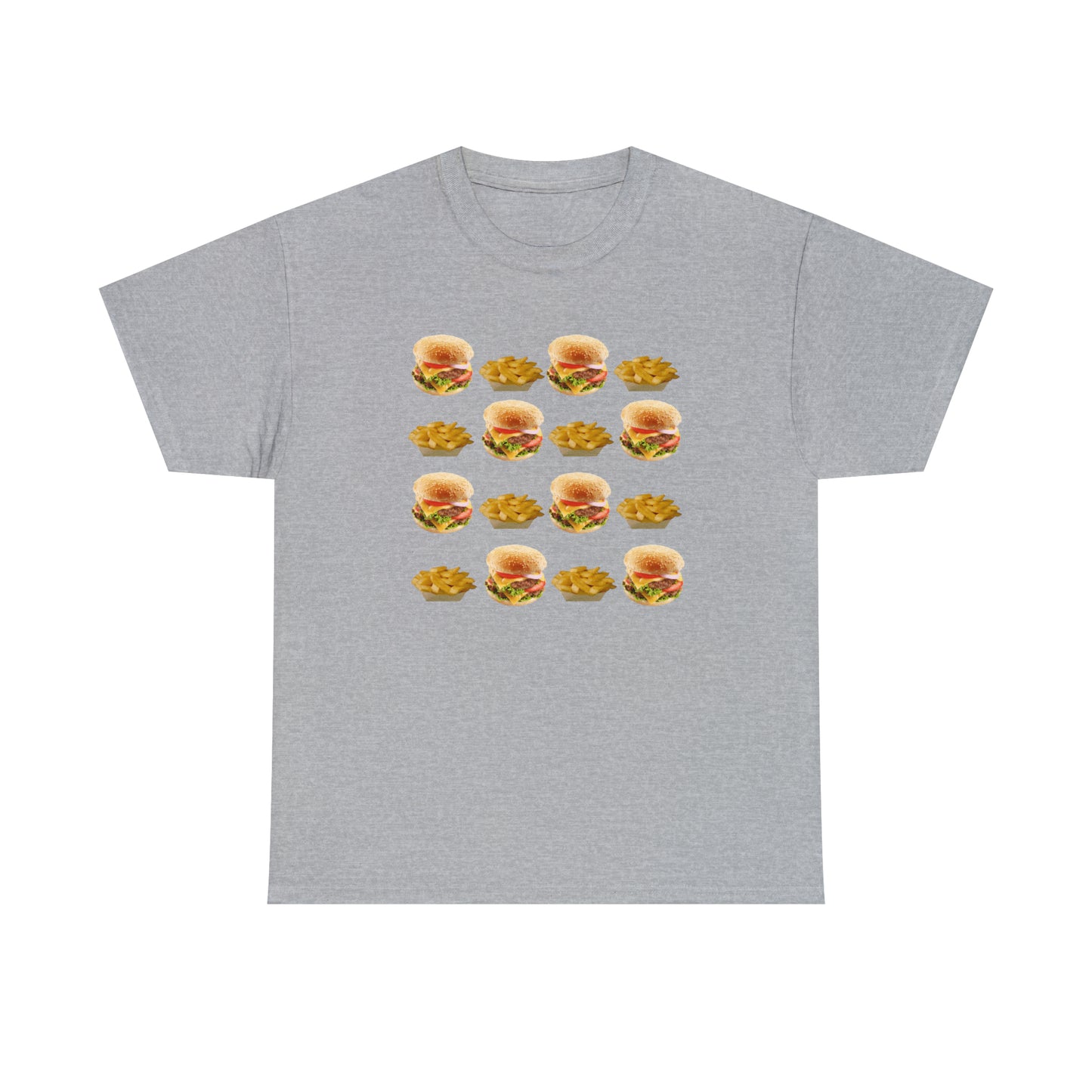Burger & Fries Unisex Heavy Cotton Tee
