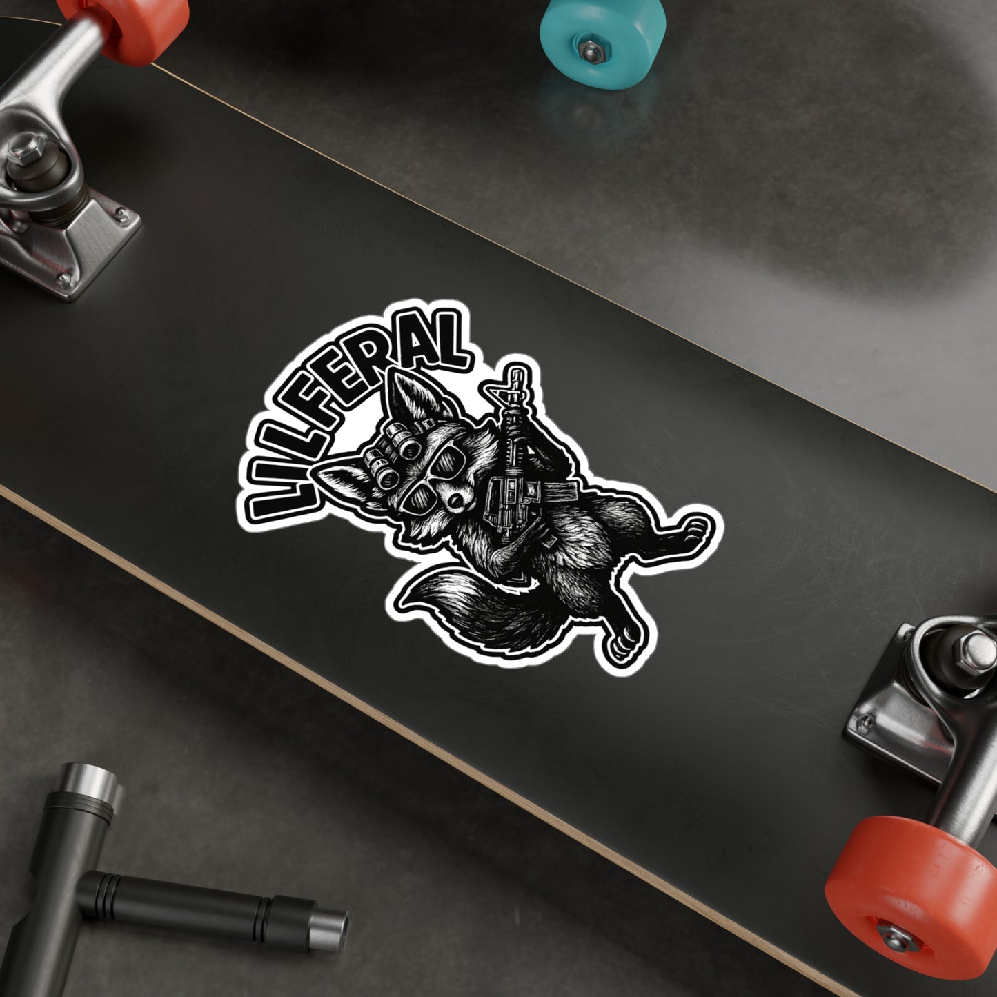 Lil Feral Fox Vinyl Decal