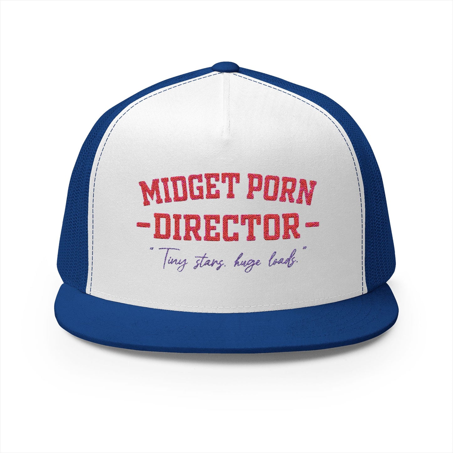 Midget Porn Director 5 Panel Trucker Cap (Embroidery)