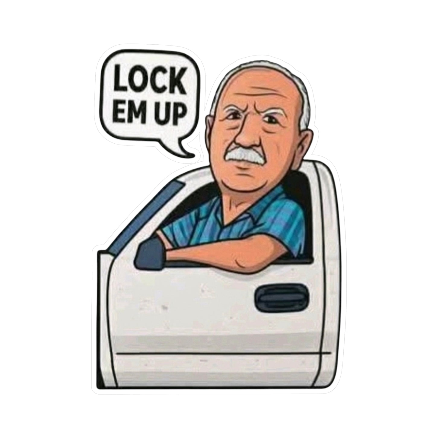 Lock Em Up Kiss-Cut Vinyl Decals