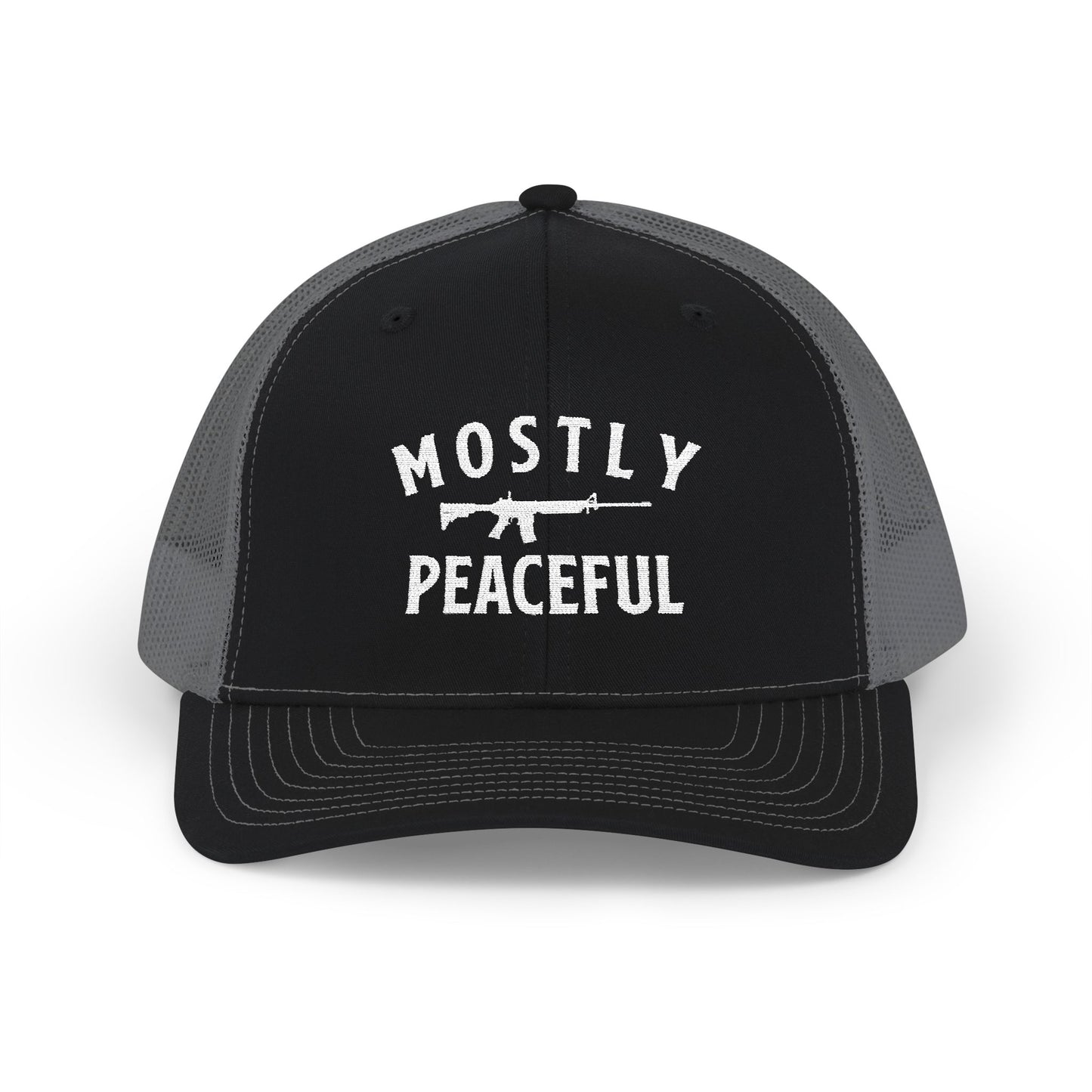 Mostly Peaceful Richardson 112 Snapback Trucker Cap