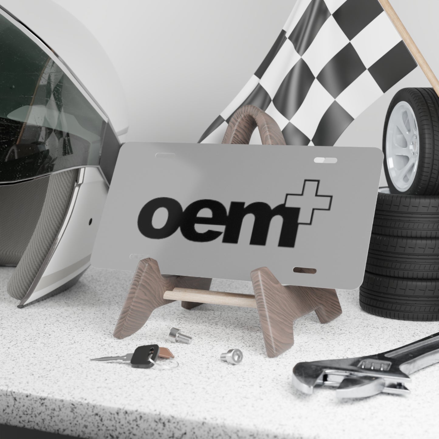 Oem+ Grey Vanity Plate