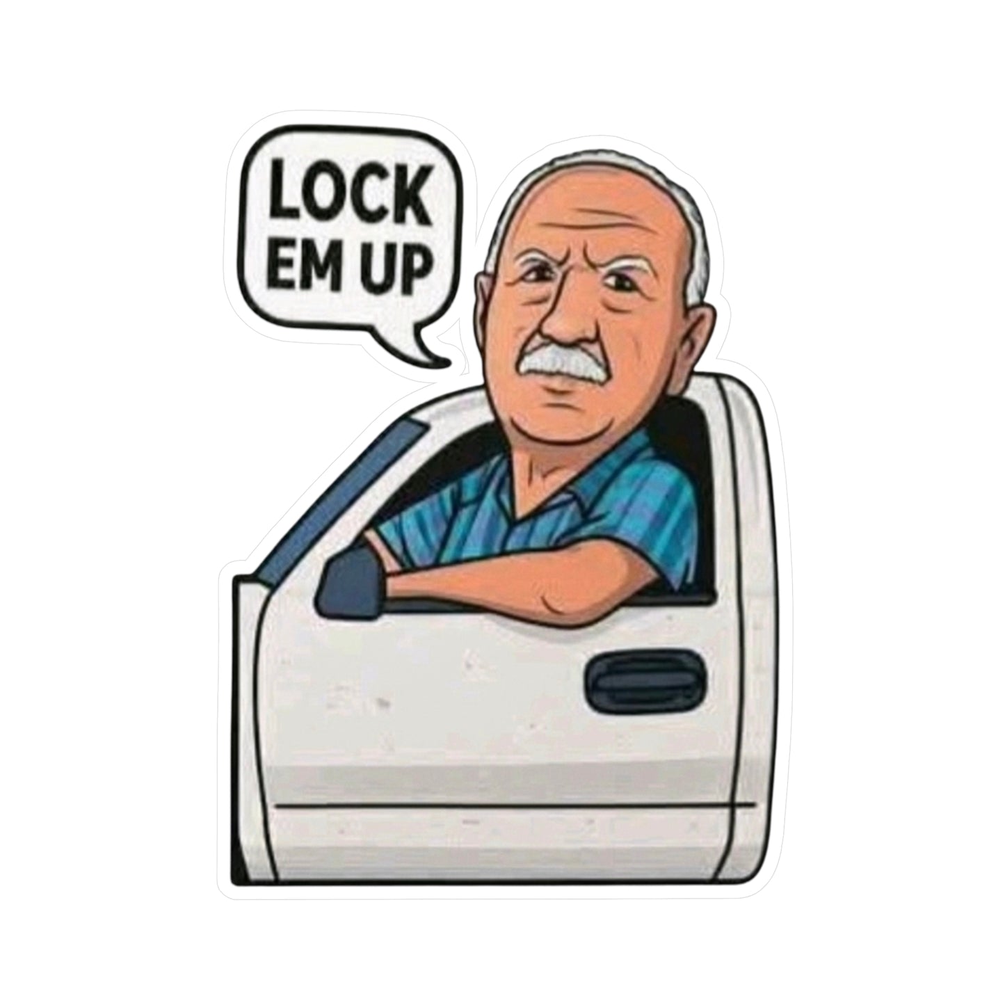 Lock Em Up Kiss-Cut Vinyl Decals