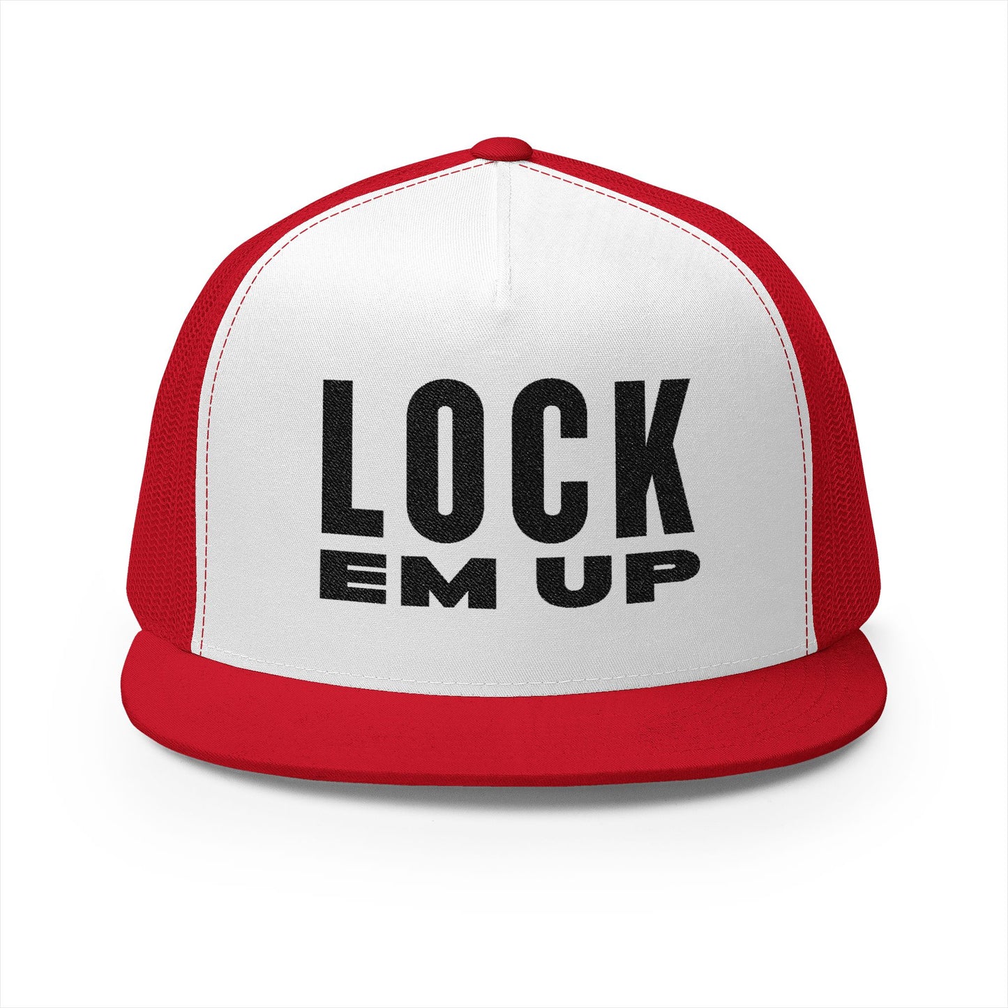 Lock Em Up 5 Panel Trucker Cap (Embroidery)
