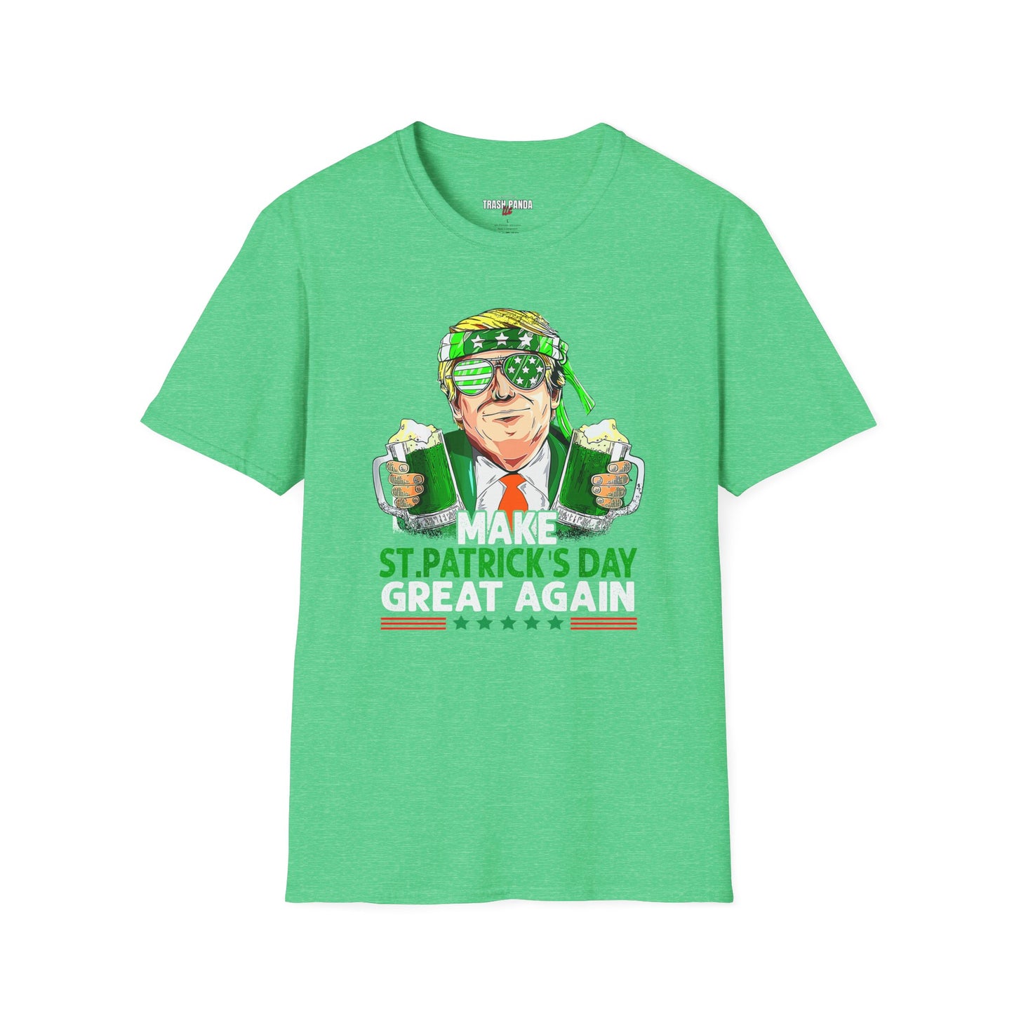 St. Patrick's Day Humor T-Shirt - Make St Patricks Day Great Again Shirt - Gildan