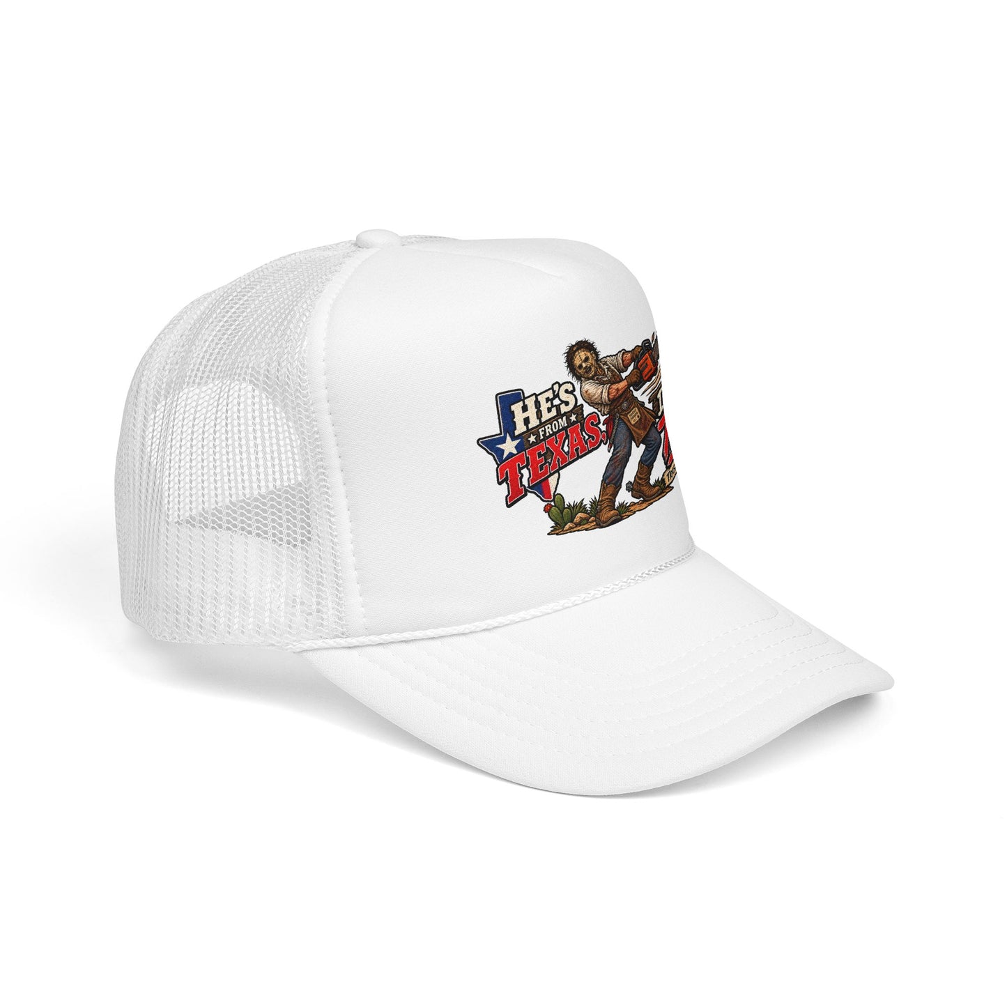 He's From Texas Foam Trucker Hat