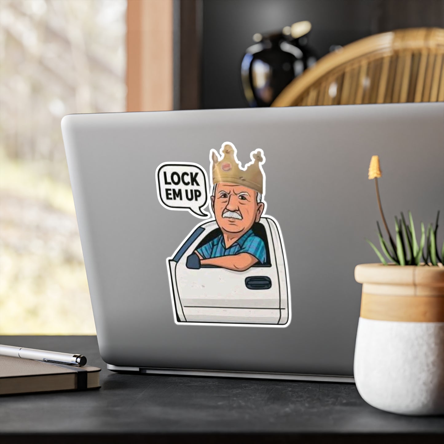 Lock Em Up Crown Kiss-Cut Vinyl Decals