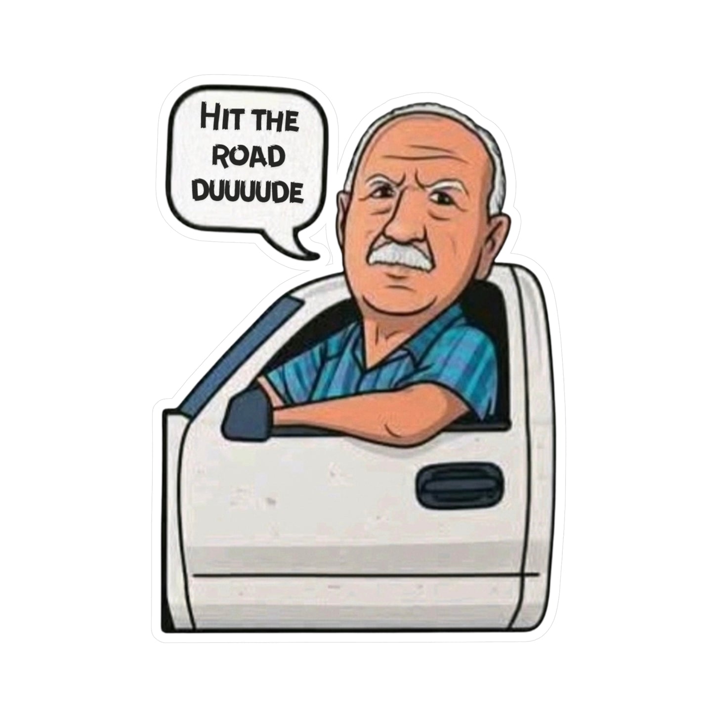 Hit The Road Kiss-Cut Vinyl Decals