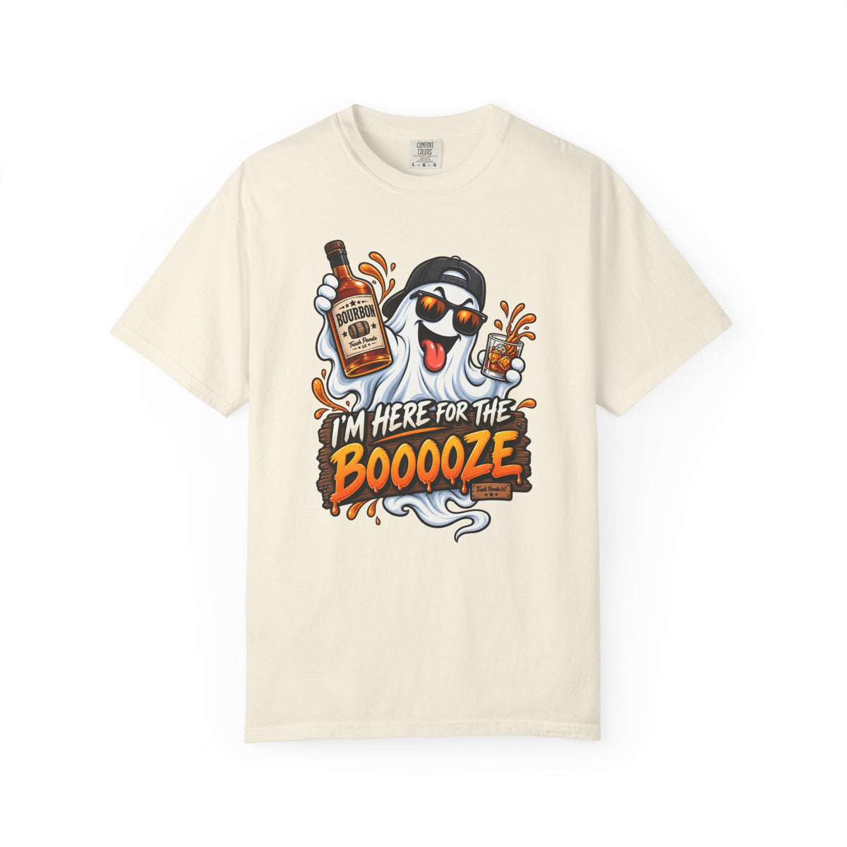Here For The Booooze Bourbon (Fellas) Comfort Colors T-shirt