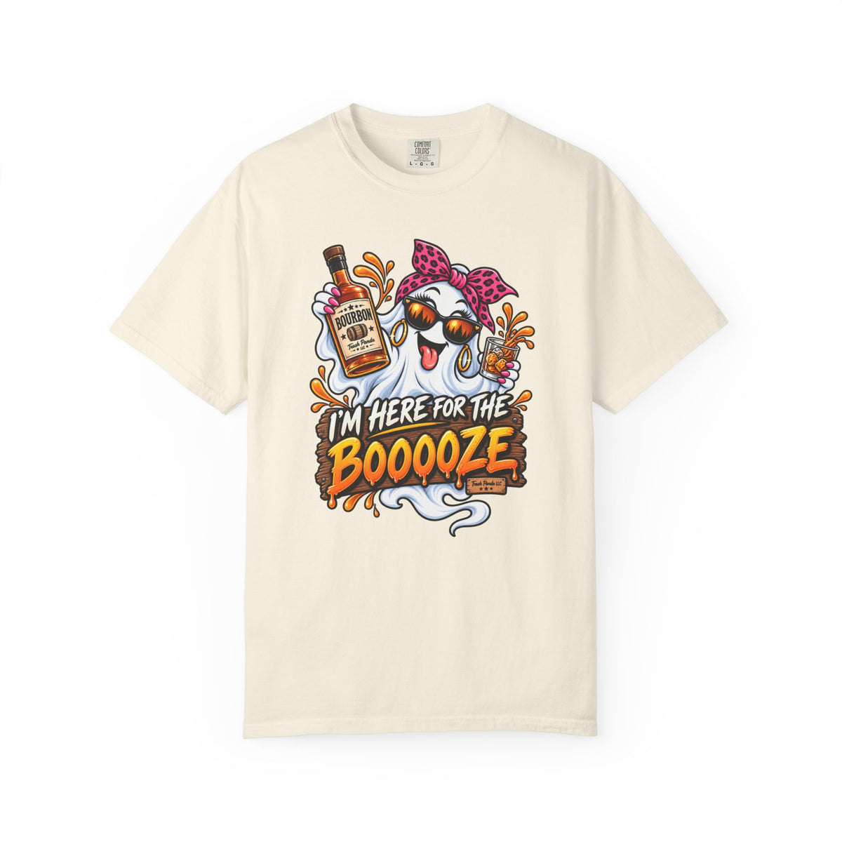Here For The Booooze Bourbon (Ladies) Comfort Colors T-shirt