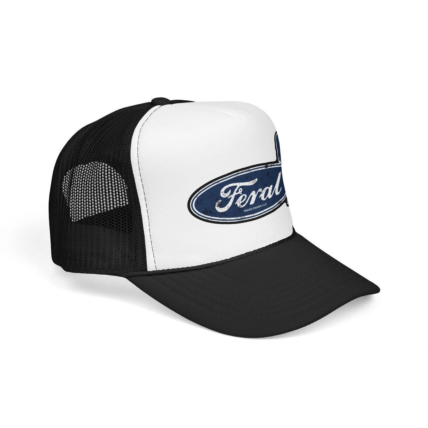 Feral Blue Oval W/ Girl Foam Trucker Hat (Printed)