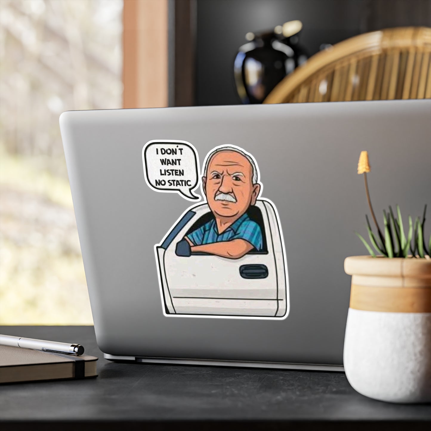 No Static Kiss-Cut Vinyl Decals