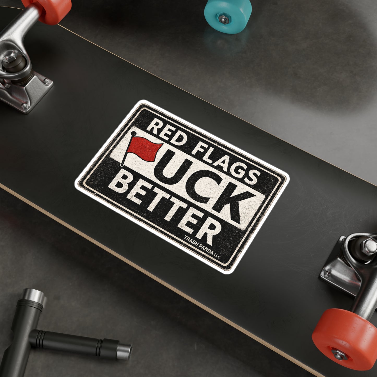 Red Flags Kiss-Cut Vinyl Decal