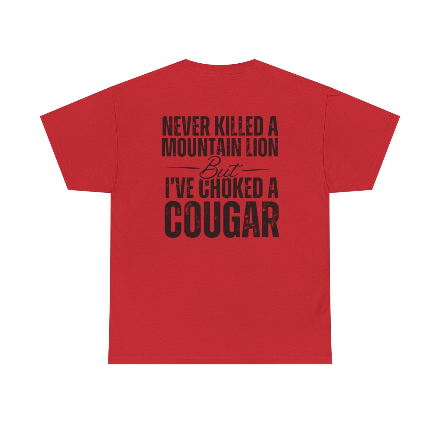 Choked A Cougar Unisex Heavy Cotton Tee