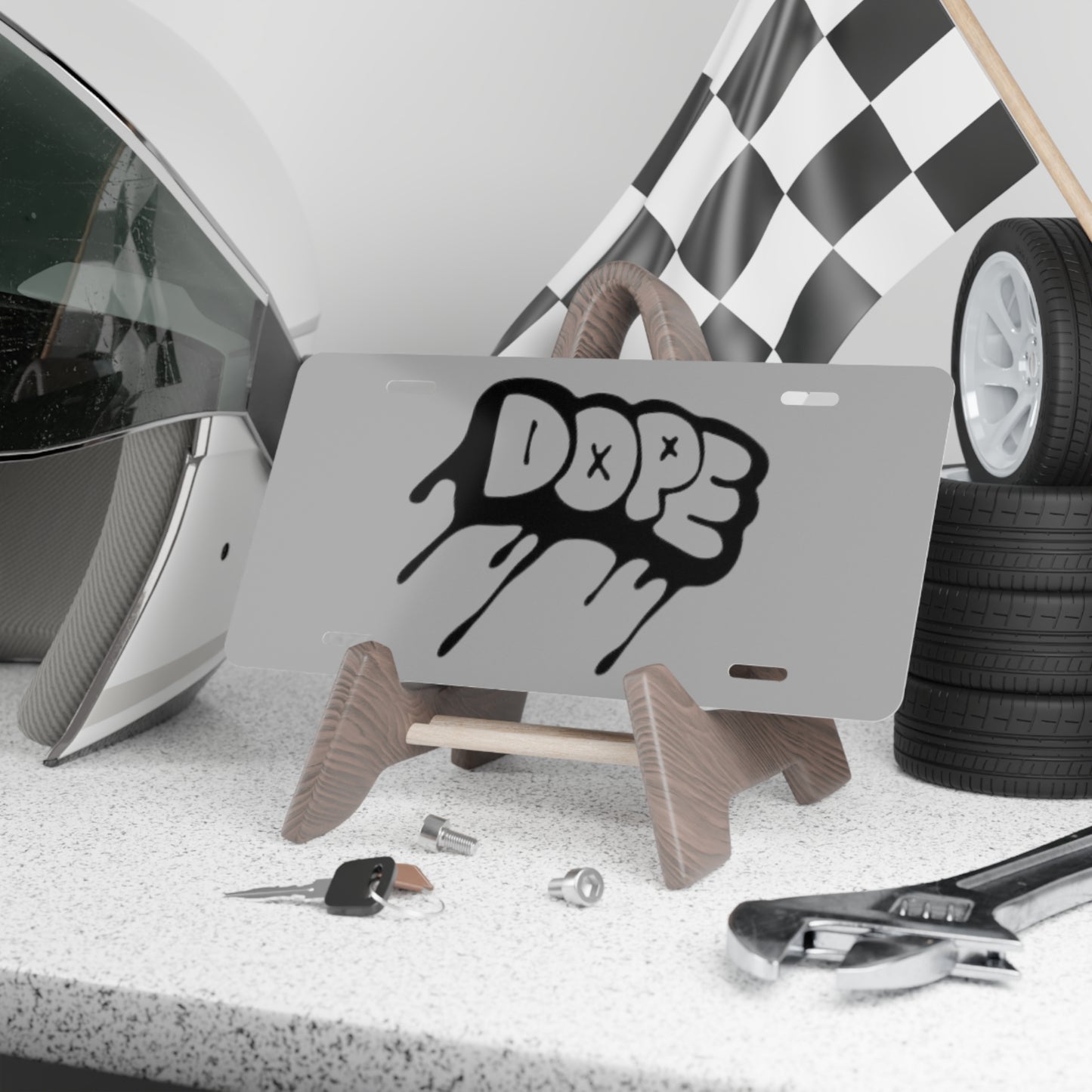 DOPE Grey Vanity Plate