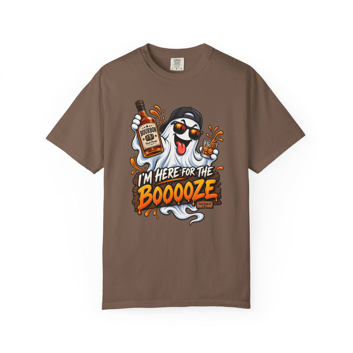 Here For The Booooze Bourbon (Fellas) Comfort Colors T-shirt