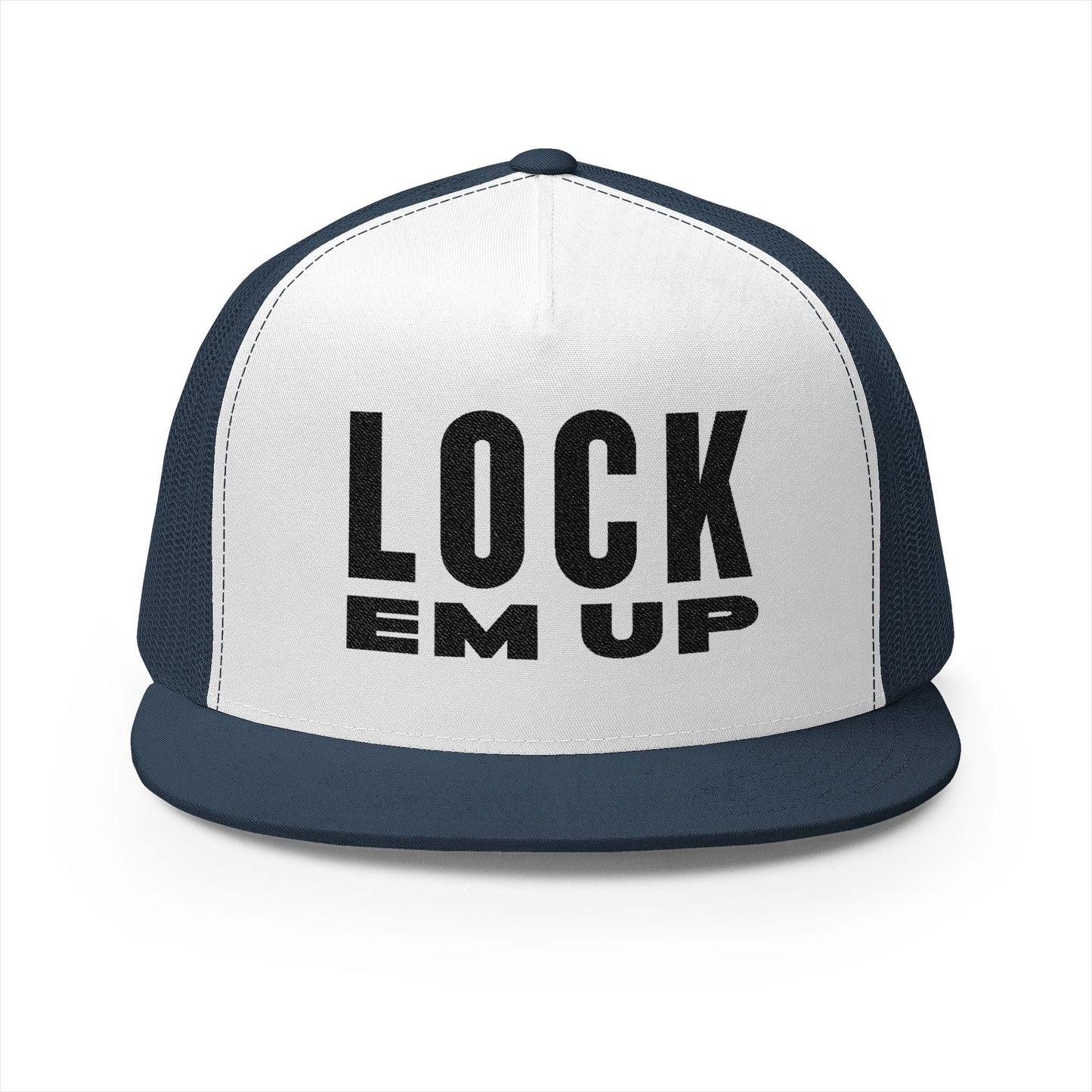 Lock Em Up 5 Panel Trucker Cap (Embroidery)