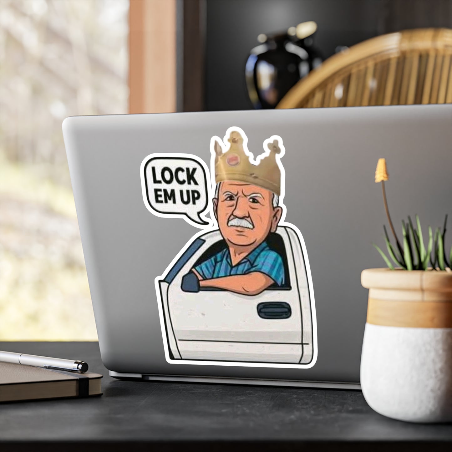 Lock Em Up Crown Kiss-Cut Vinyl Decals