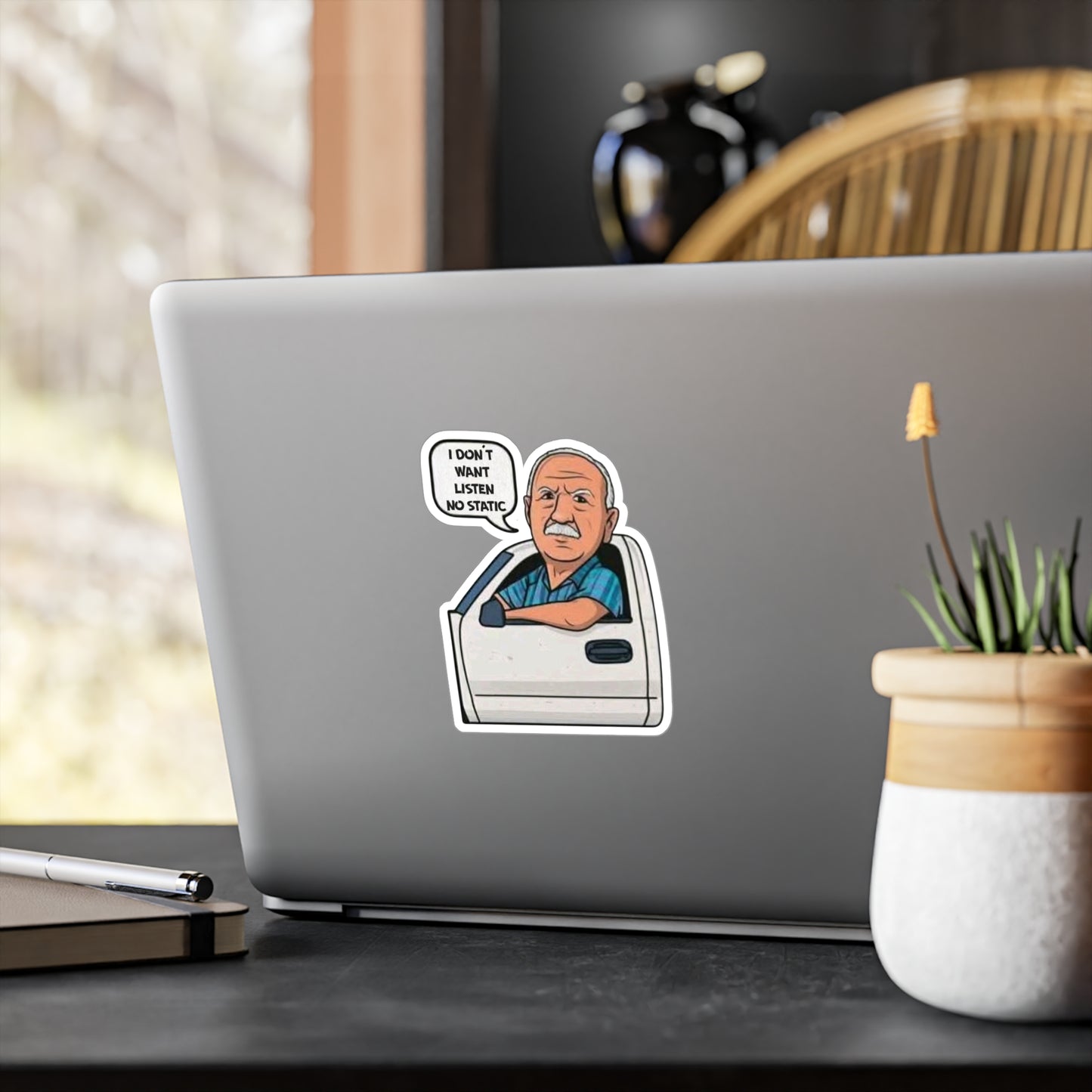 No Static Kiss-Cut Vinyl Decals