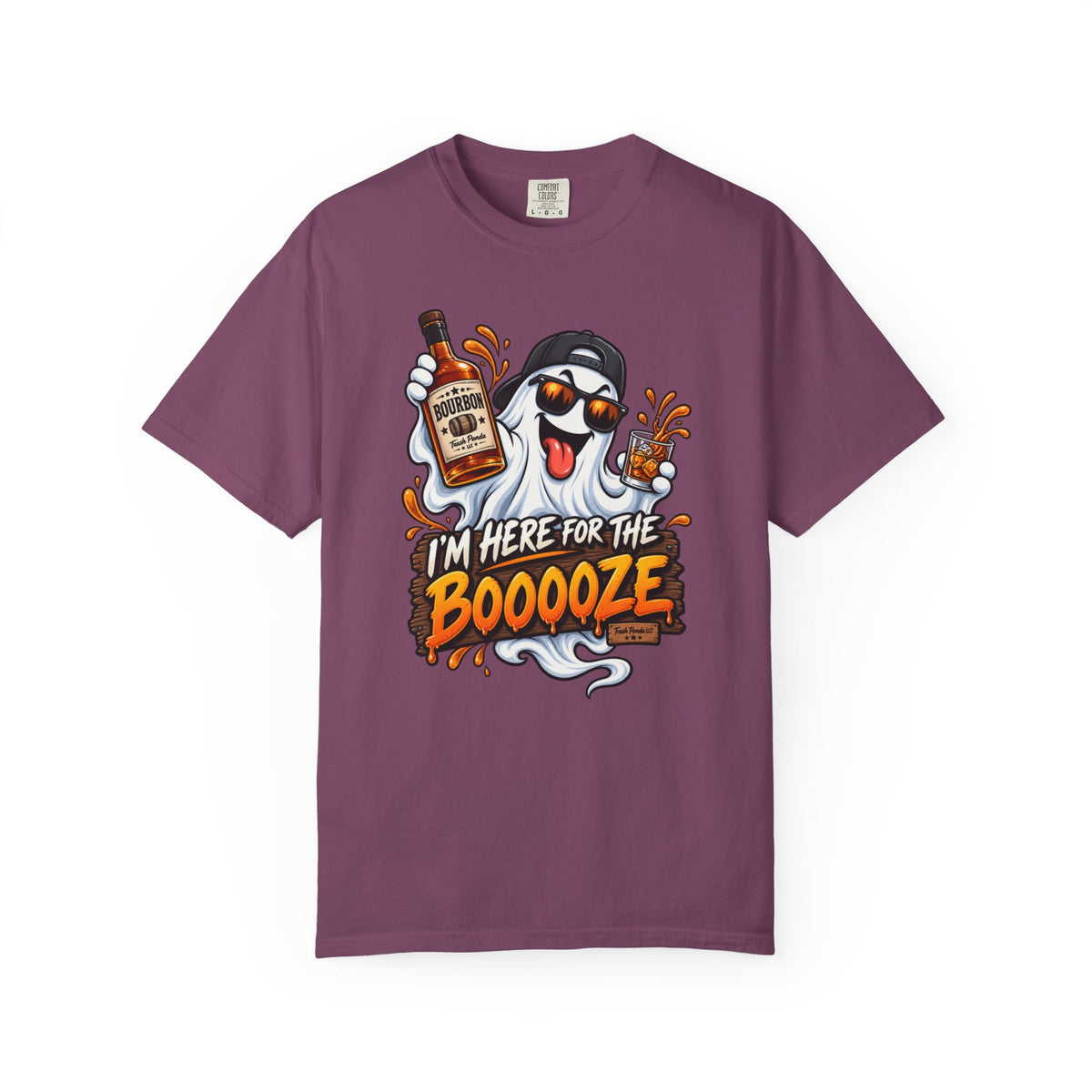 Here For The Booooze Bourbon (Fellas) Comfort Colors T-shirt