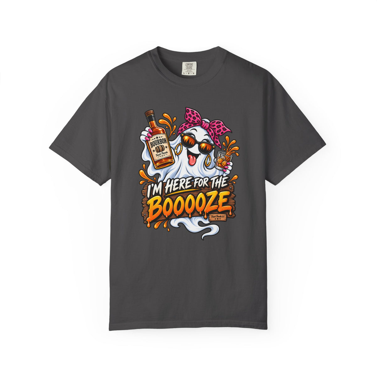 Here For The Booooze Bourbon (Ladies) Comfort Colors T-shirt