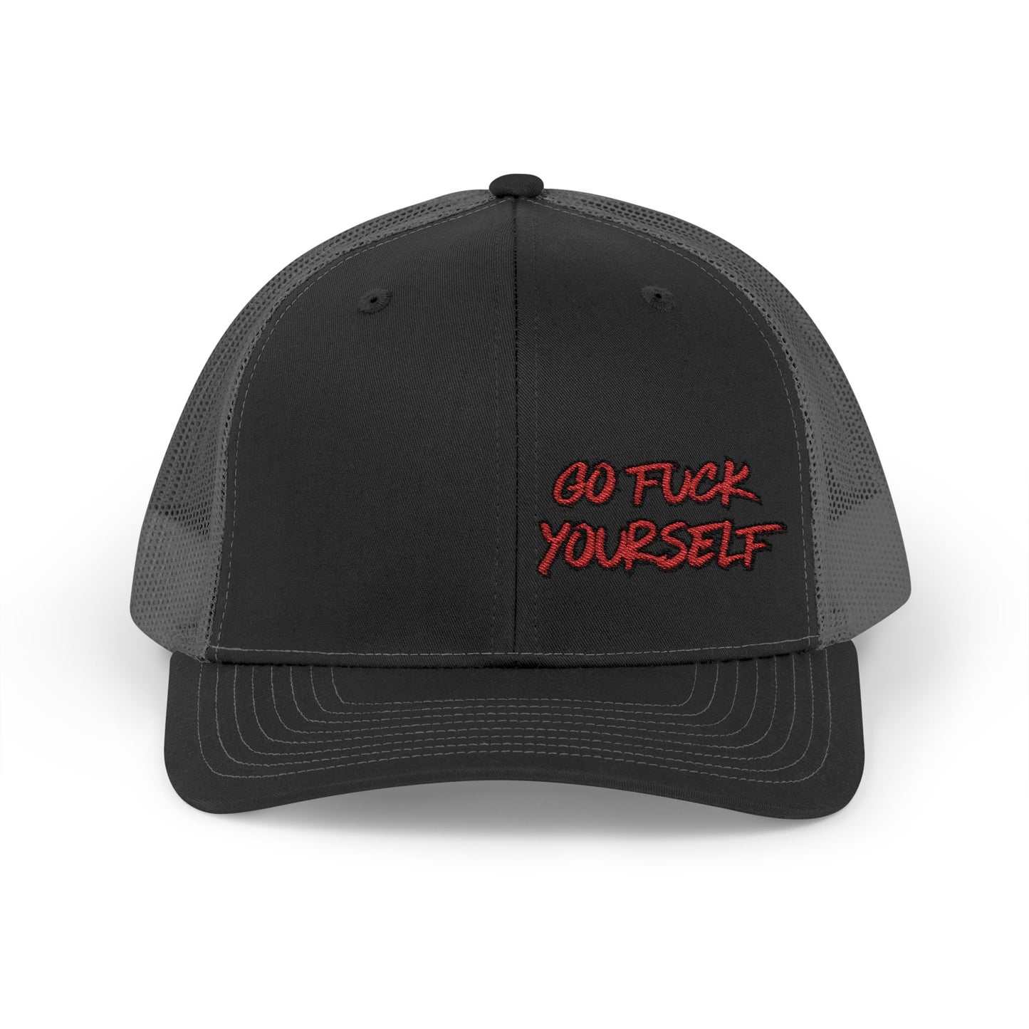 Go F Yourself (RED) Richardson 112 Snapback Trucker Cap
