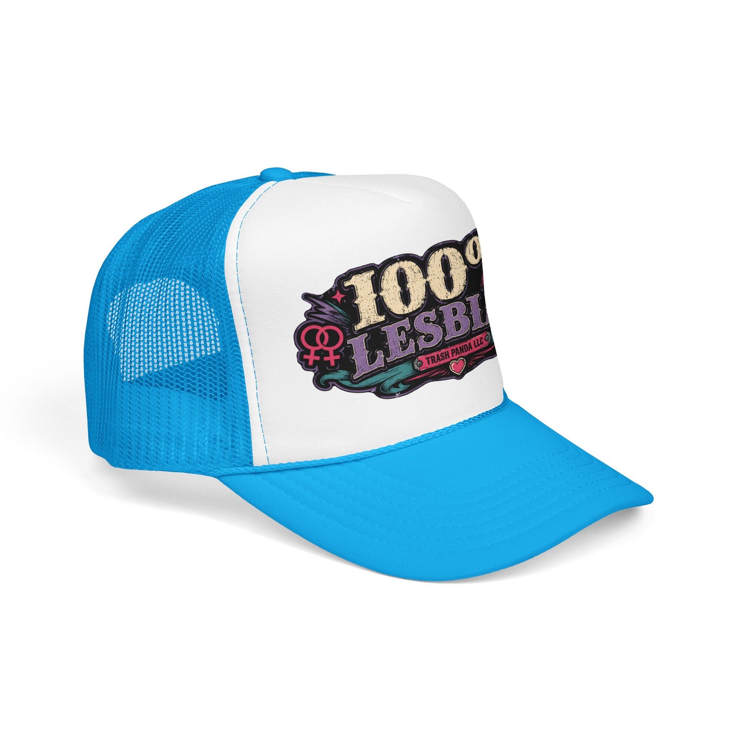 100% Lesbian Foam Trucker Hat (Printed)