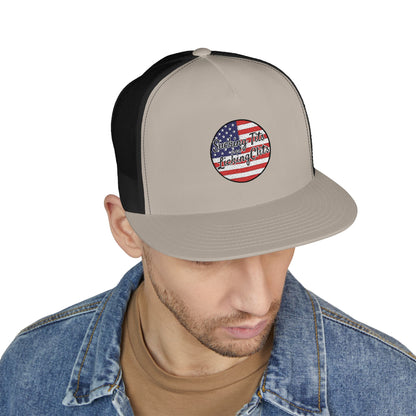 Sucking Ts and Licking Cs 4th of July Panel Trucker Cap (Embroidery)