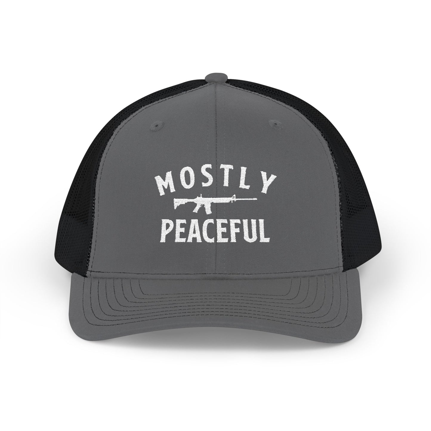 Mostly Peaceful Richardson 112 Snapback Trucker Cap