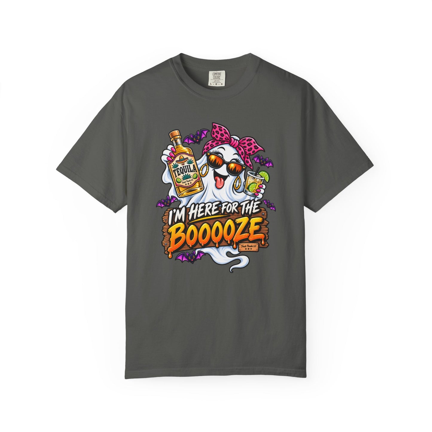 Here For The Booooze Tequila (Ladies) Comfort Colors T-shirt