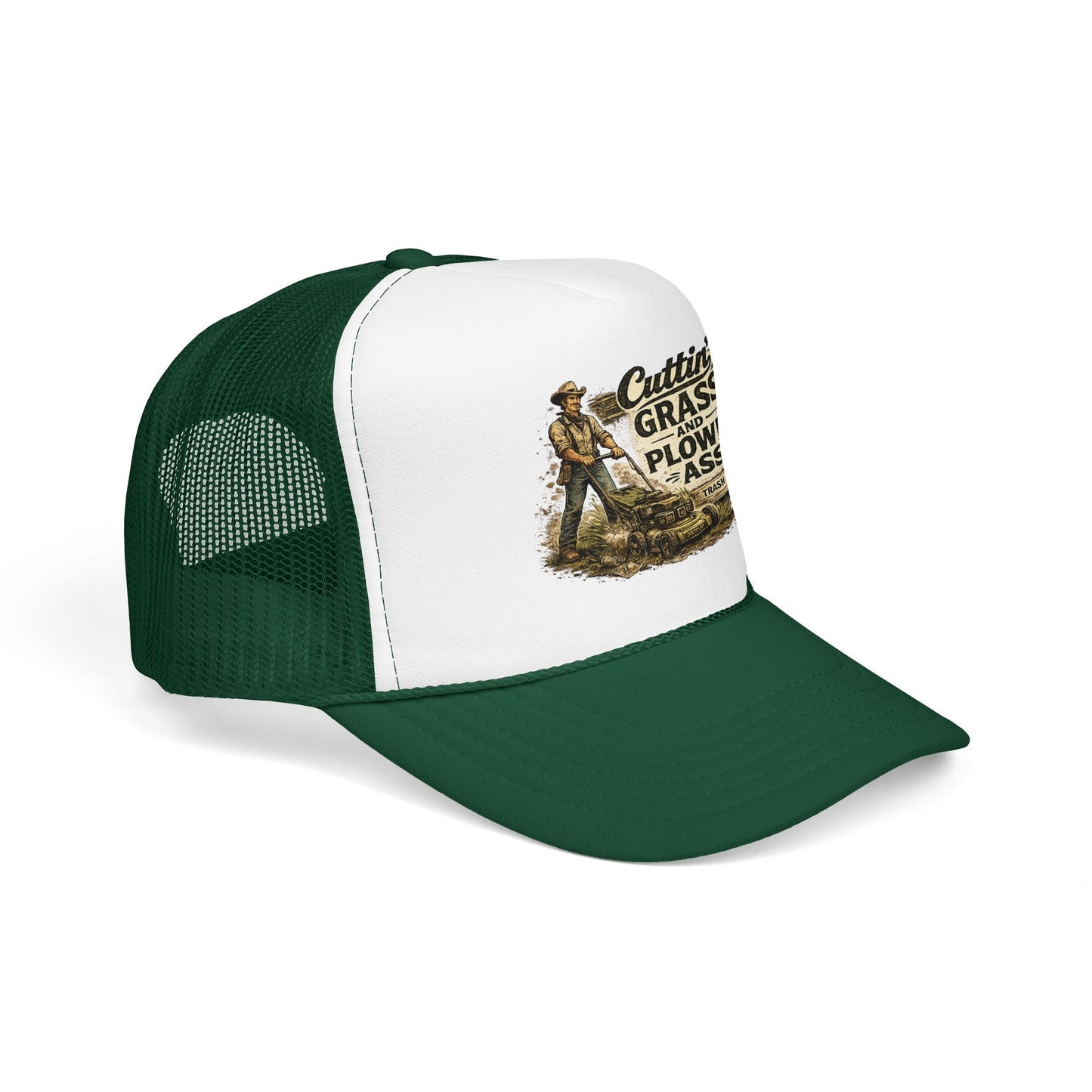 Cuttin' Grass Foam Trucker Hat (Printed)