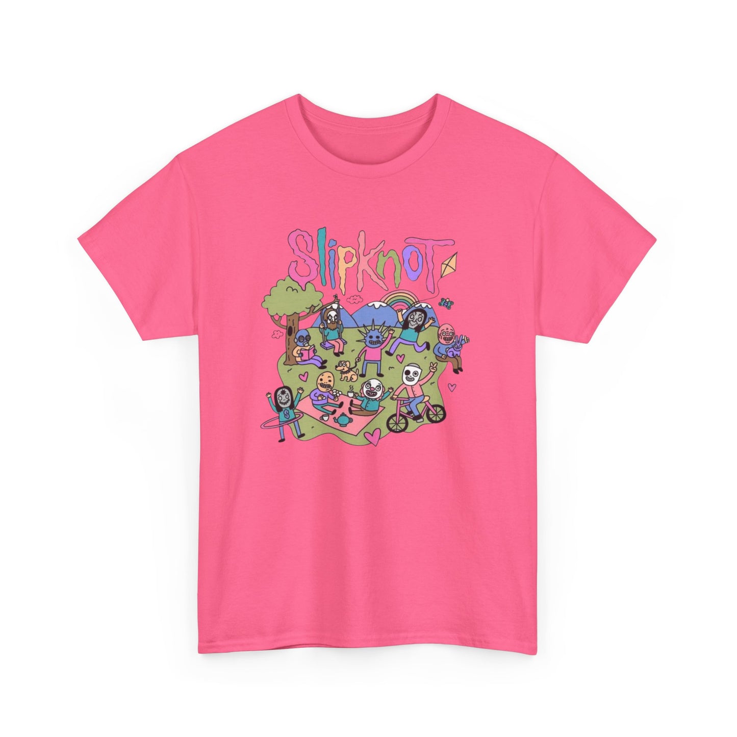 Colorful Metal Band Tee