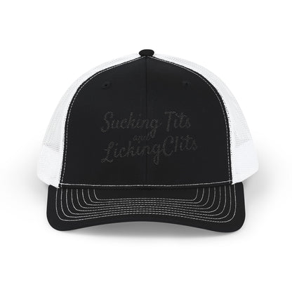 Sucking Ts and Licking Cs (Black Thread) Richardson 112 Snapback Trucker Cap