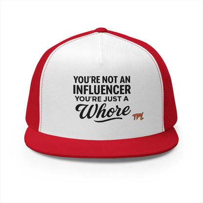Not An Influencer 5 Panel Trucker Cap (Embroidery)
