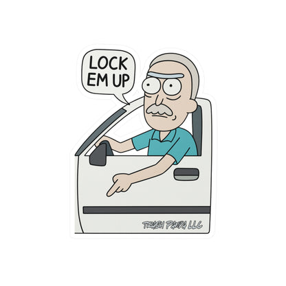 Lock Em Up Rick & Morty Vinyl Decals
