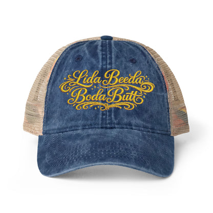 Lida Beeda Boda Butt Women's Washed Mesh-Back Cap