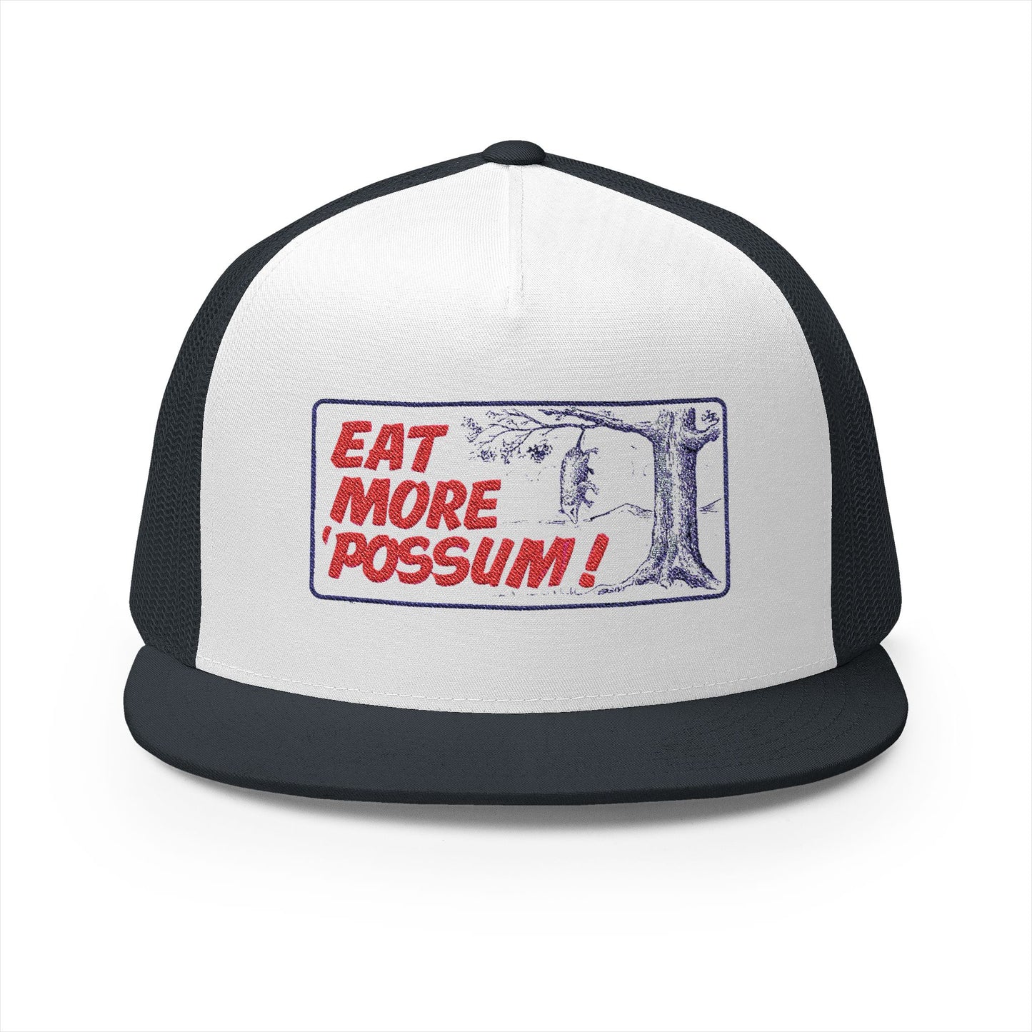Eat More 'possum 5 Panel Trucker Cap (Embroidery)