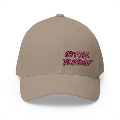 Go F Yourself (PINK) Embroidered FlexFit Hat