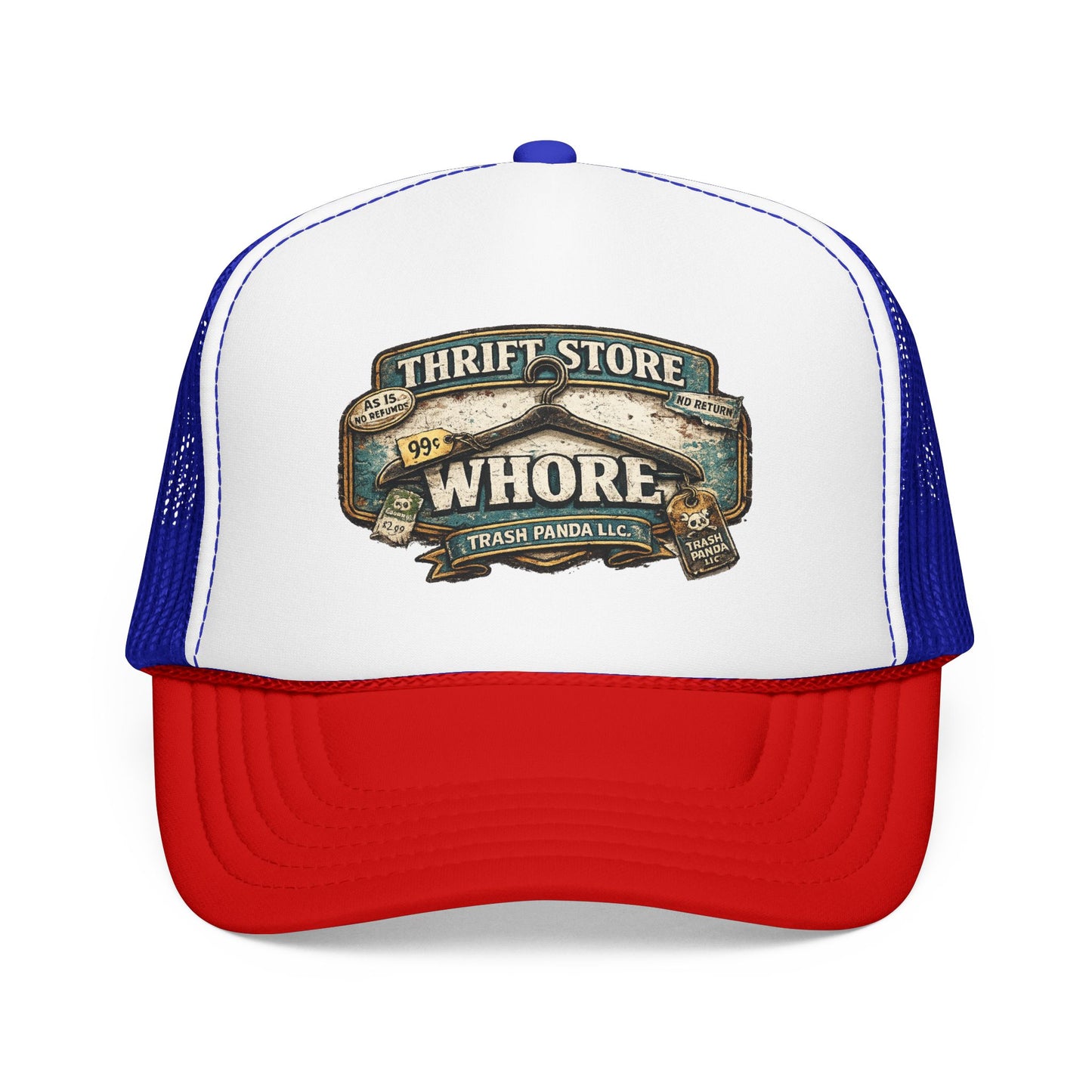 Thrift Store Wh*re Foam Trucker Hat (Printed)